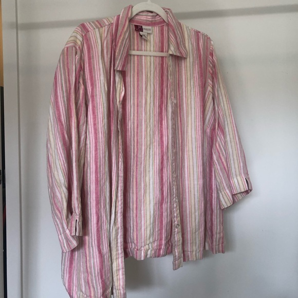 Stripped linen button up - Picture 2 of 5